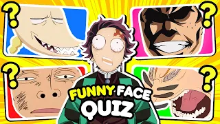 🤪😂 Guess The Anime Character By Their Funny Faces | Anime Quiz (🟢 EASY — 🔴 VERY HARD)