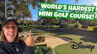 DISNEY WORLD HAS THE HARDEST MINI GOLF COURSE IN THE WORLD!