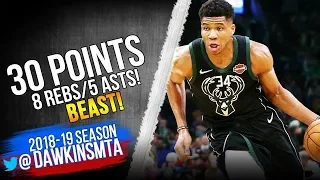 Giannis Antetokounmpo Full Highlights 2018 12 21 Bucks vs Celtics   30 8 5!  FreeDawkins