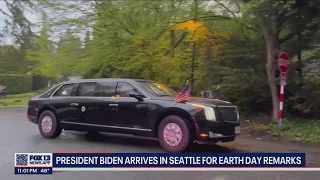 President Biden arrives in Seattle for Earth Day remarks, events announced for Friday