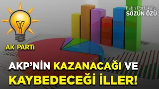 AKP ANKETİNDE! İŞTE AKP’NİN KAZANACAĞI VE KAYBEDECEĞİ YENİ İLLER!