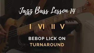 Jazz Bass Lesson #14 // Charlie Parker lick (#2)