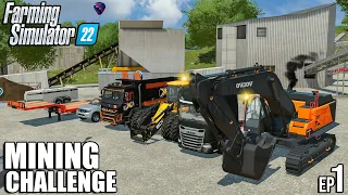 Digging for GOLD with VOLVO | Mining Challenge | Farming Simulator 22 Timelapse | Episode 1