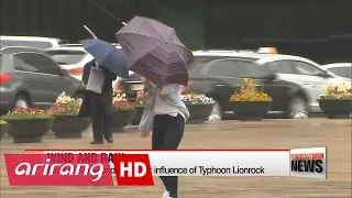 Strong winds, rain from nearby typhoon batter Korea