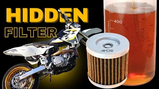 DRZ 400 Oil Change -The Secret Filter You Need to Know About.