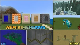 Mojang Added new dimension In Minecraft Pe | Multidimension Addon (NEW Dimension, 1.18.30+)