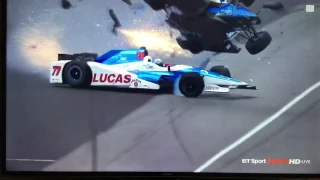 Jay Howard and Scott Dixon crash Indy 500