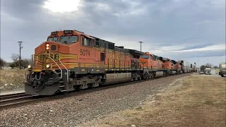 BNSF train Z-ALTSBD at Decatur, TX (November 27, 2021)