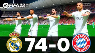 FIFA 23 - MESSI, RONALDO, MBAPPE, NEYMAR, ALL STARS | REAL MADRID 74 - 0 BAYERN MUNICH