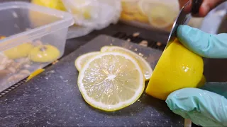 How To Make Honey Lemon Soda at Bangkok Night Market Bangkok Street Food Thailand