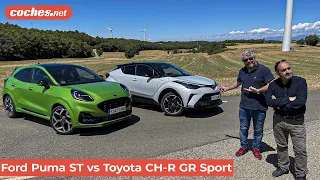 Ford Puma ST vs Toyota C-HR GR Sport | Prueba / Test / Review en español | coches.net