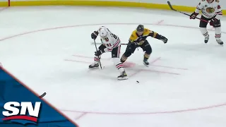 Jack Ahcan Fires One Past Kevin Lankinen For First Career NHL Goal