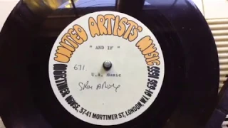 Skin Alley - "And If" Unreleased never before heard UK 1968 Demo Only Acetate, Psych, Prog Rock !!!