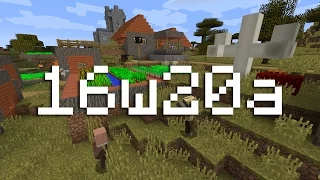 16w20a Белые мишки и тупорылые жители MINECRAFT 1.10 SNAPSHOT беглый обзор