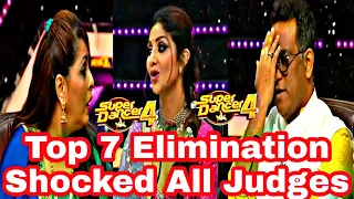 Top 7 Elimination Super Dancer chapter 4 || Shocked All Judges Super Dancer 4 ||#Eliminatiomtop7