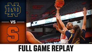 Notre Dame vs. Syracuse Full Game Replay | 2022-23 ACC Women’s Basketball