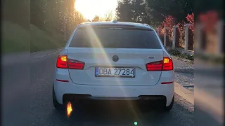 275hp BMW 525d diesel F10/F11 STAGE 1 STRAIGHT PIPE + NEW EXHAUST TIPS [SOUND]