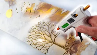 PRECISION Glue Gun GOLD Tree of Life - Elegant + Simple Techniques | AB Creative Tutorial