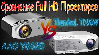 СРАВНЕНИЕ FULL HD ПРОЕКТОРОВ AAO YG620 и ThundeaL TD96W Два ТОП проектора, какой же лучше?