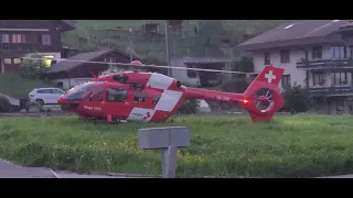 Take-Off des Rega Helikopter H145 in Wattenwil