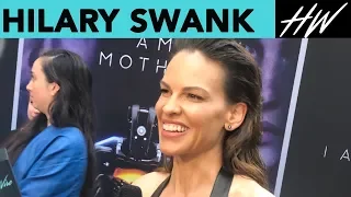 'I Am Mother' Star Hilary Swank Talks About Her Love For Her Dogs | Hollywire