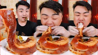 Xiaofeng Eating Delicious food​ 🍜 Pork, Fat pork, Noodles, Eggs, Tofu |  Xiaofeng Mukbang #26