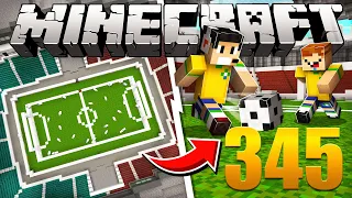 Construímos um ESTÁDIO DE FUTEBOL no Minecraft - Em busca da casa automática #345