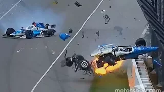 Dixon MASSIVE Airborne Crash | Indianapolis 2017