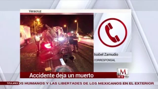 Accidente de autopista Jalapa-Veracruz.