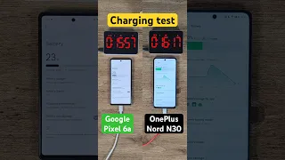 OnePlus Nord N30 vs Google Pixel 6a charging test!