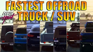 NFS Heat - Fastest OFFROAD Truck/SUV In The Game (Best Engine Fully upgraded Ultimate+ Parts)