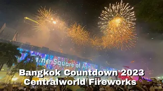 [4K HDR] New Year 2023 Celebration in Bangkok - Countdown in Centralworld