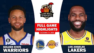 Lakers at Warriors NBA Full Game Highlights October 19, 2022