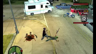 GTA San Andreas - Player 2 now appears with weapons copying Player 1's weapons