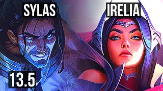 SYLAS vs IRELIA (MID) | 8 solo kills, 400+ games, Dominating | KR Master | 13.5