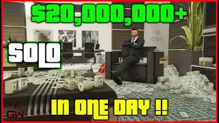 Make $20,000,000+ in ONE DAY in GTA 5 Online SOLO - BEST of Money Making Guide Series