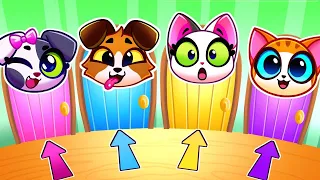 ✨Magic Doors Challenge🌈Rainbow Color Restroom Game || Purr-Purr Stories