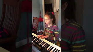 Isabelle sings and play Lauren Daigle’s song, Rebel Heart