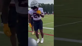 Brian Robinson Jr and Antonio Gibson training camp clip for edits #trending #viral #foryou #ssc #nfl