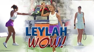 Leylah Annie Fernandez incredible! Home crowd erupts to keep her in the match!