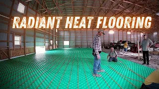 Radiant Heat Install At Our Pole Barn Shop!