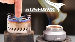 Goshawk OP-100 Swirling Flame Alcohol Stove & AZ-100 Windproof Stand