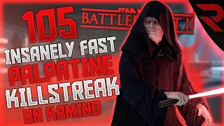 STAR WARS™ Battlefront™ II INSANELY FAST Emperor Palpatine 105 Killstreak (Kamino-Galactic Assault)