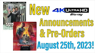 New 4K UHD Blu-ray Announcements & Pre-Orders for August 25th, 2023!