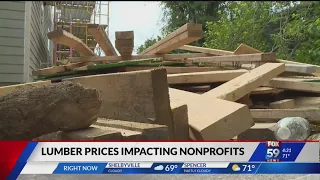 As lumber prices drop, local nonprofits still feeling impact of shortages