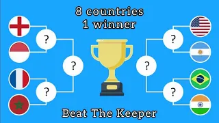 Beat The Keeper World Cup Tournament in 8 Countries। National Country Tournament । Marble Racing