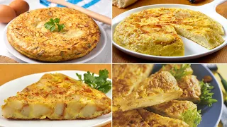 Top 4 Spanish Omelette Recipes | Easiest Breakfast Recipe | Tortilla De Patata