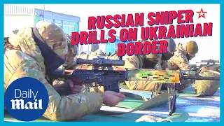 Russia - Ukraine conflict: Russian army holds sniper drills near Ukrainian border