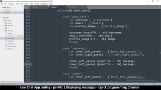 Live chat app | Part41 Display messages 2 | Javascript, AJAX, HTML, CSS, JSON, PHP, MYSQL Tutorial