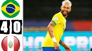 Brazil vs peru 4-0 Extended highlights all goals 2021 Copa America football 6.00am live